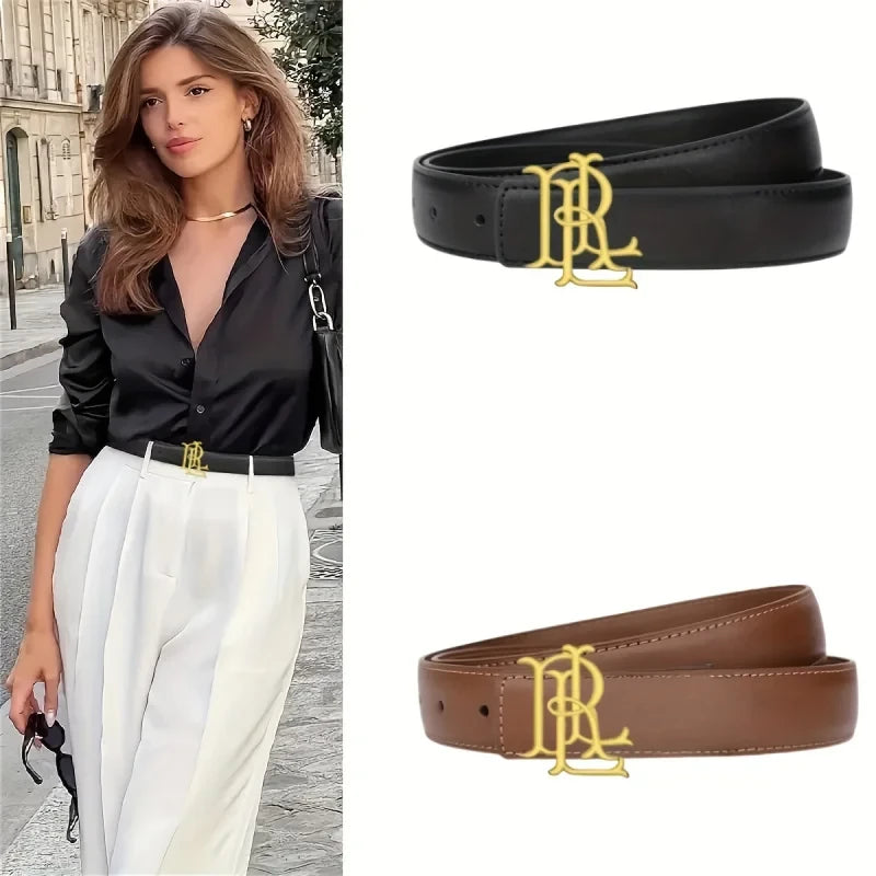 Elegant Gold Letter Belt