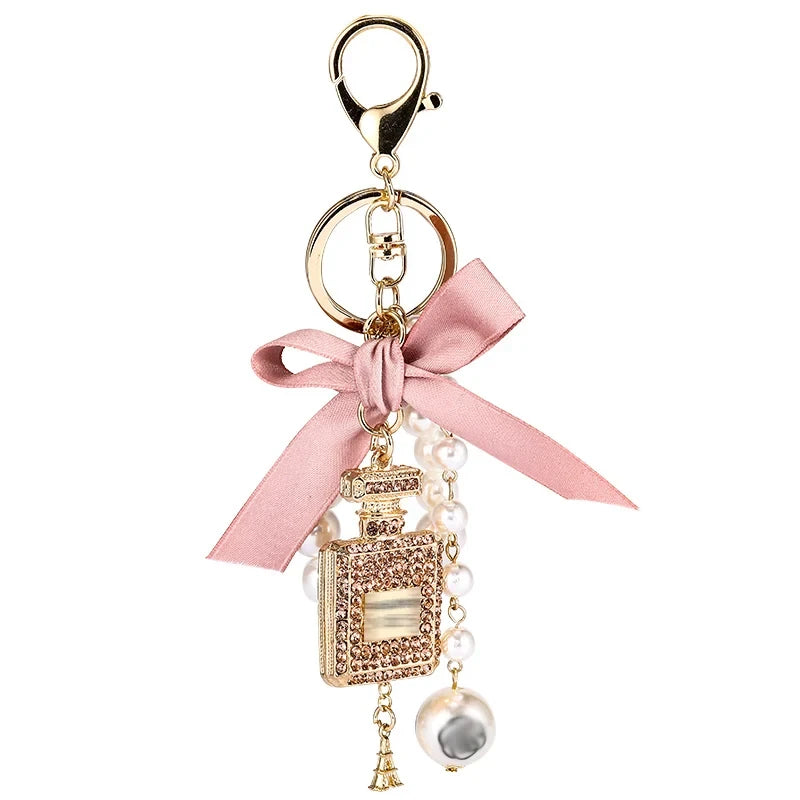 Clover Camellia Charm Keychain