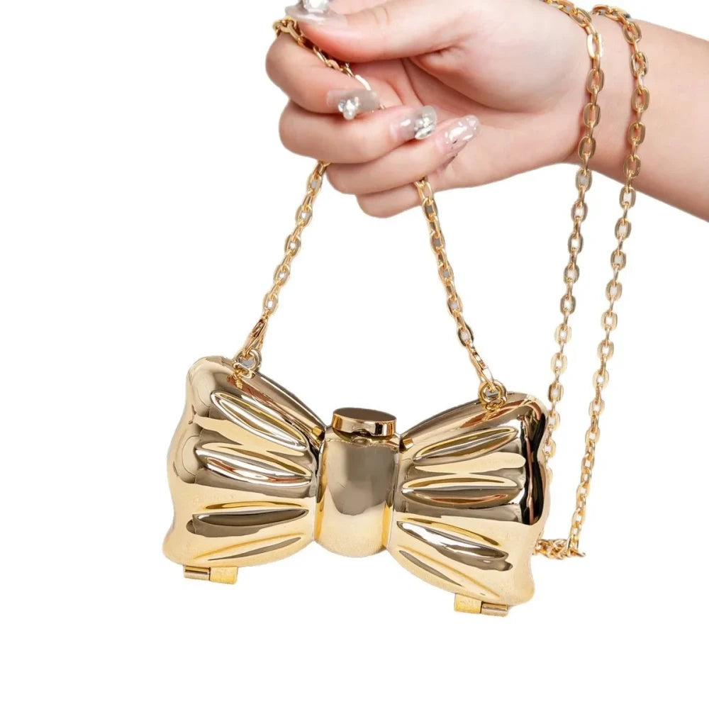 Bow Acrylic Evening Clutch