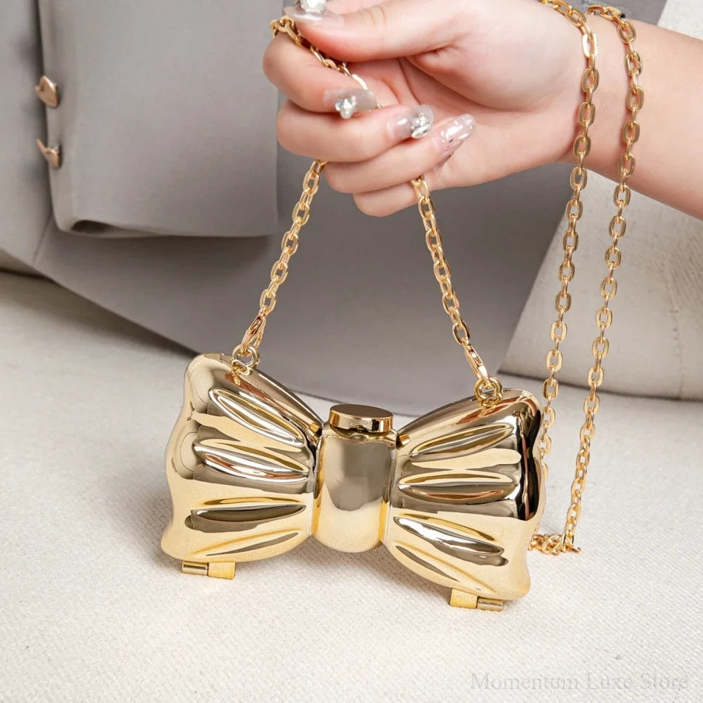 Bow Acrylic Evening Clutch