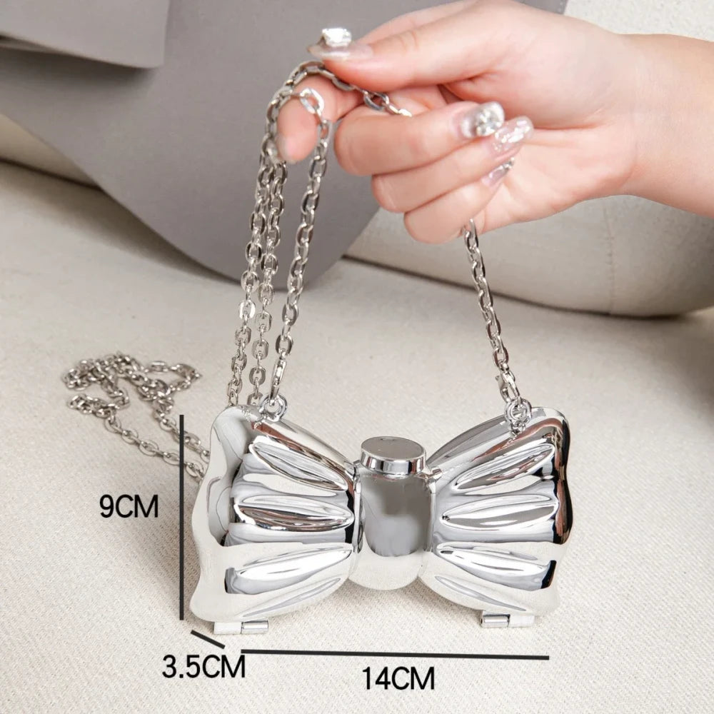 Bow Acrylic Evening Clutch