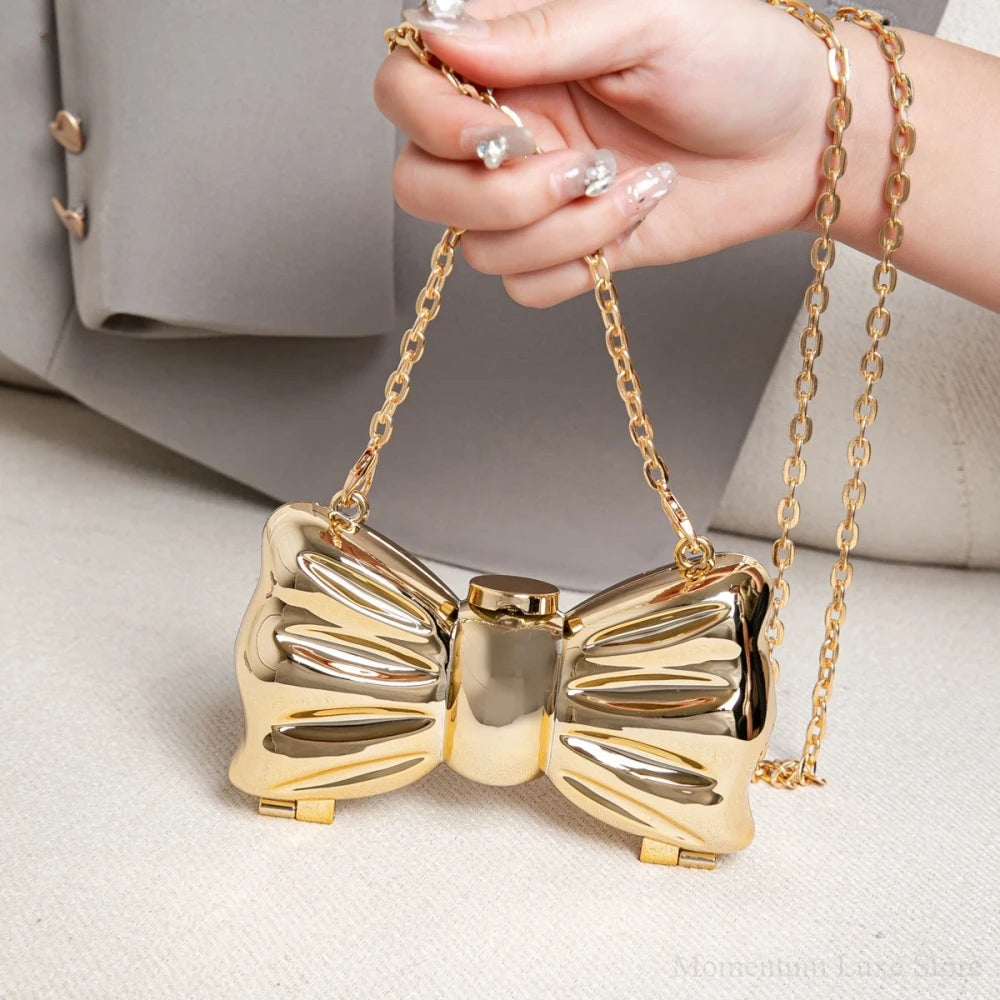 Bow Acrylic Evening Clutch
