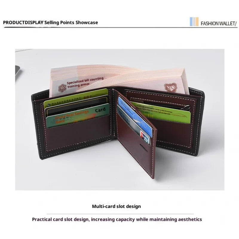 Woven Leather Card Wallet
