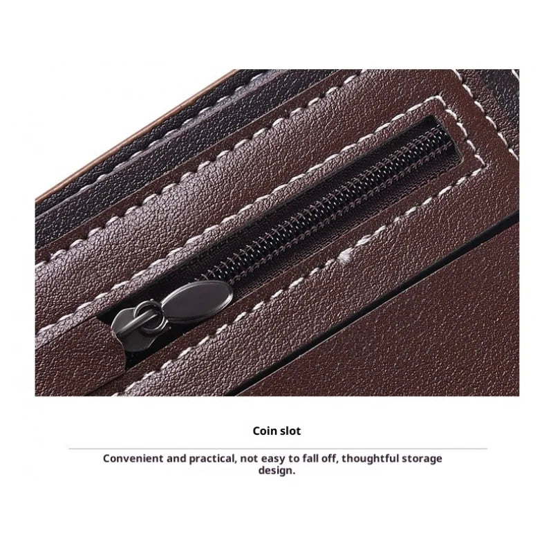 Woven Leather Card Wallet