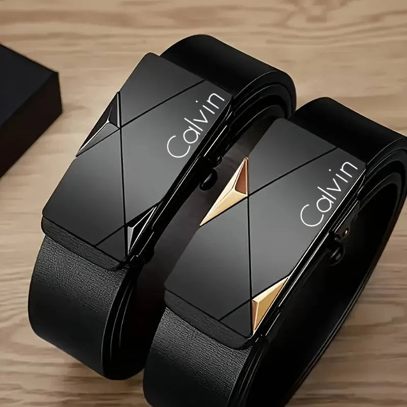 Automatic Buckle Leather Belt