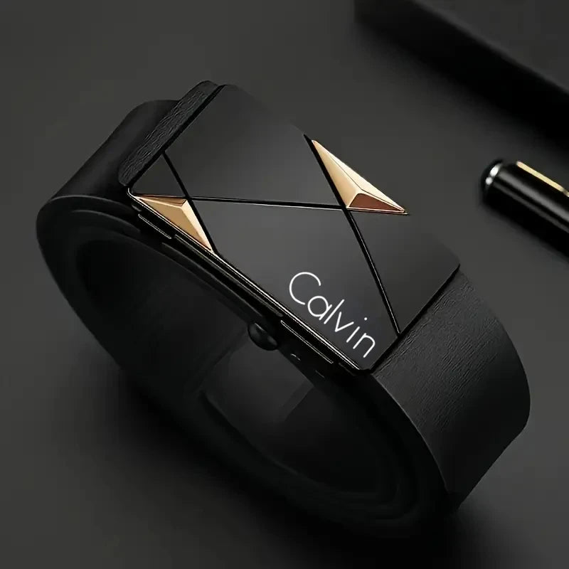 Automatic Buckle Leather Belt