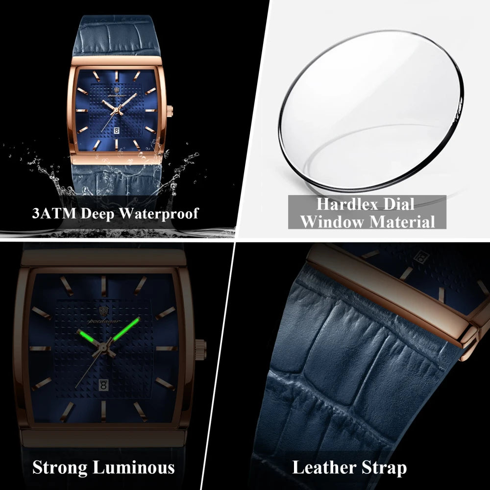 Leather Strap Quartz Watch