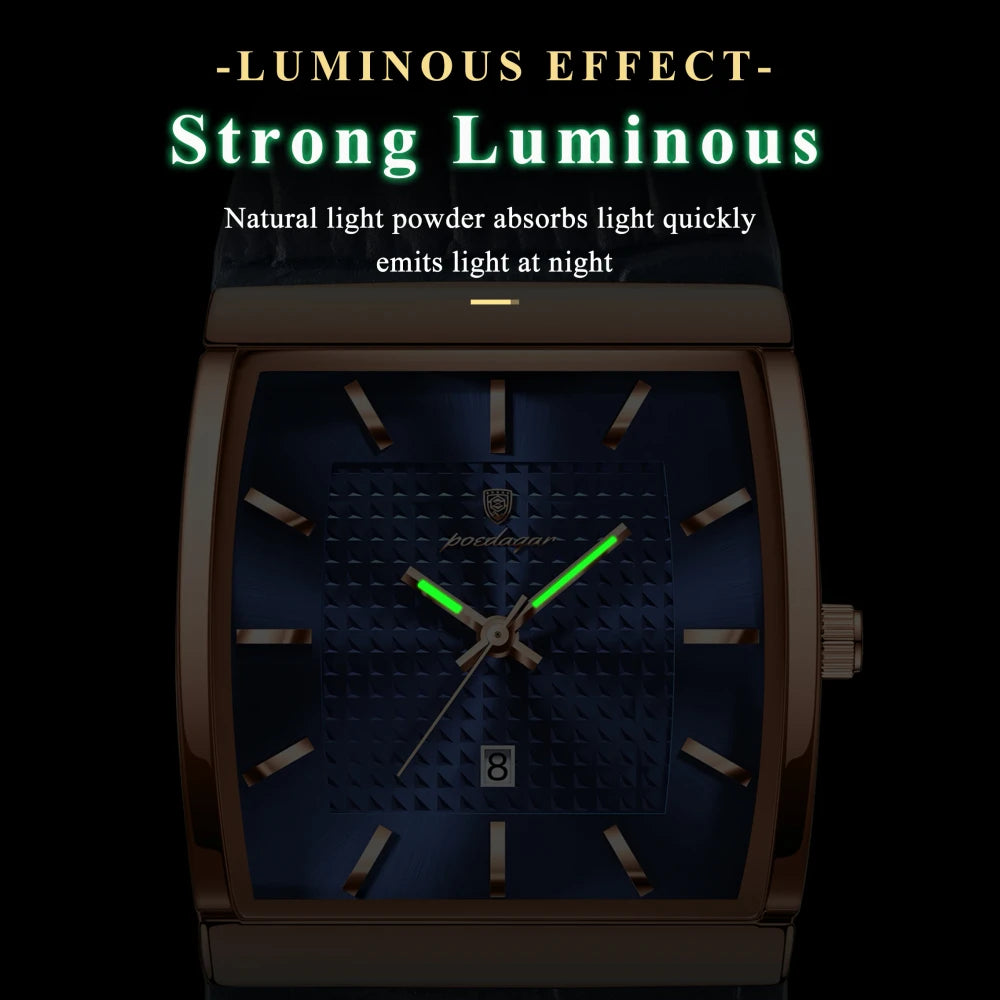 Leather Strap Quartz Watch