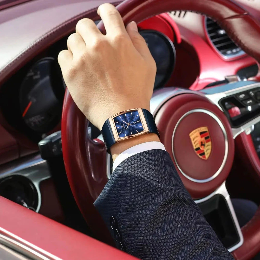 Leather Strap Quartz Watch