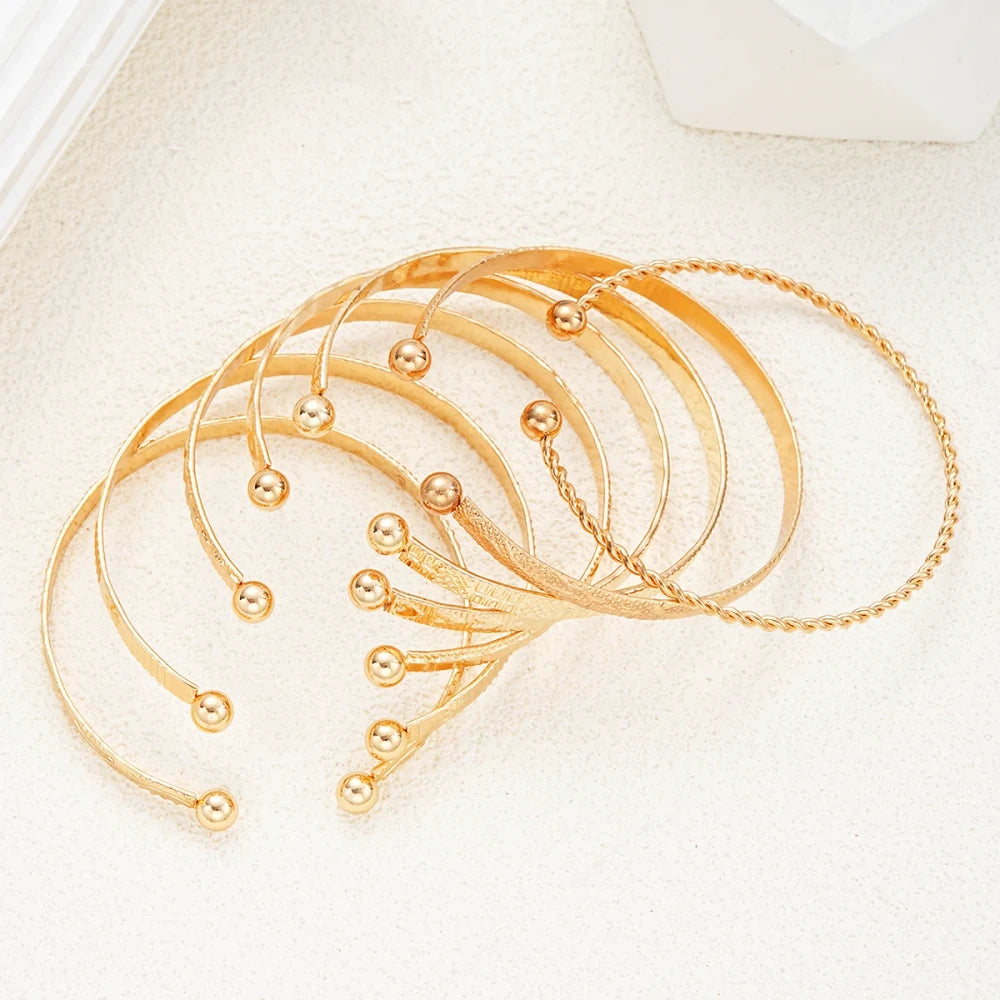 Punk Heart Bangle Set