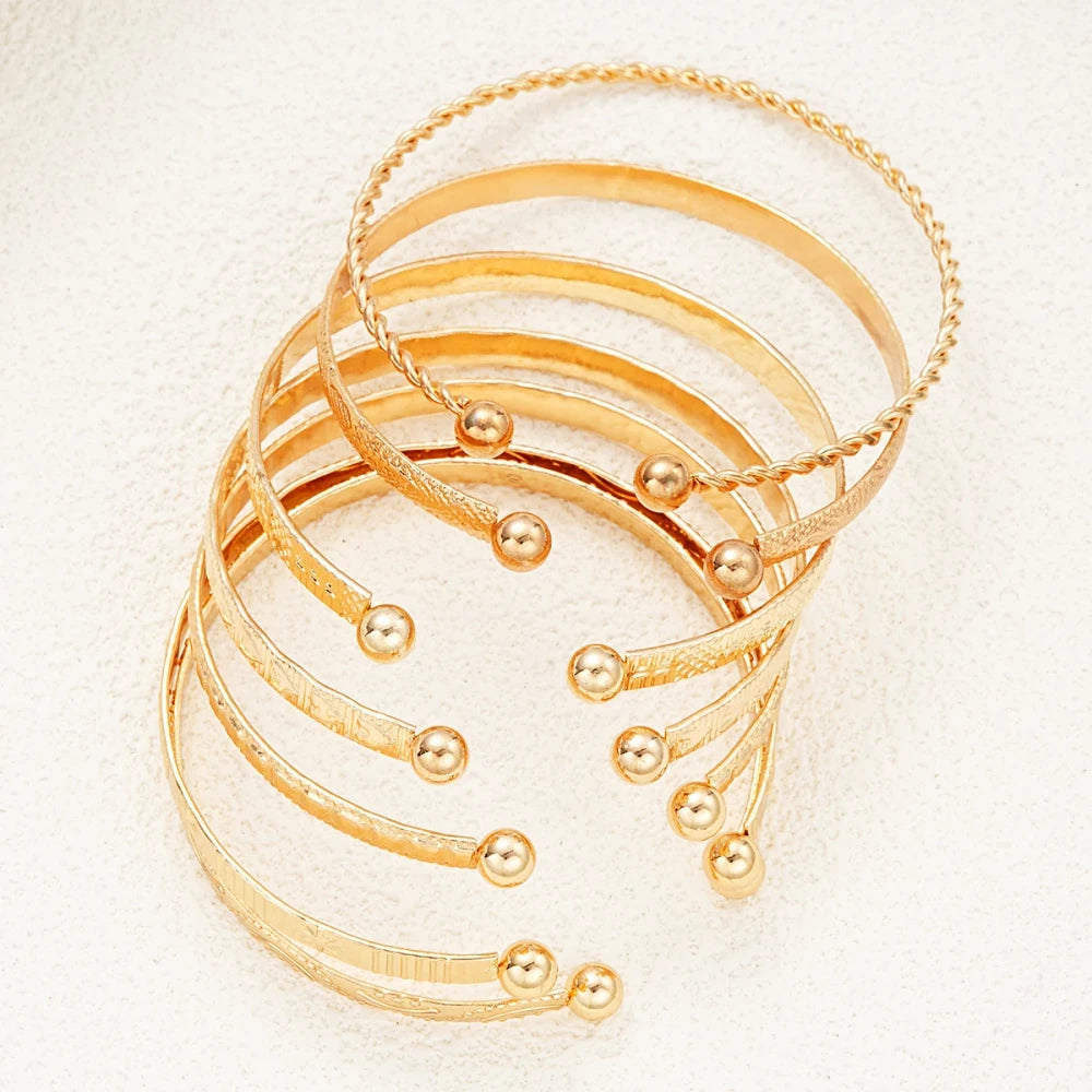 Punk Heart Bangle Set