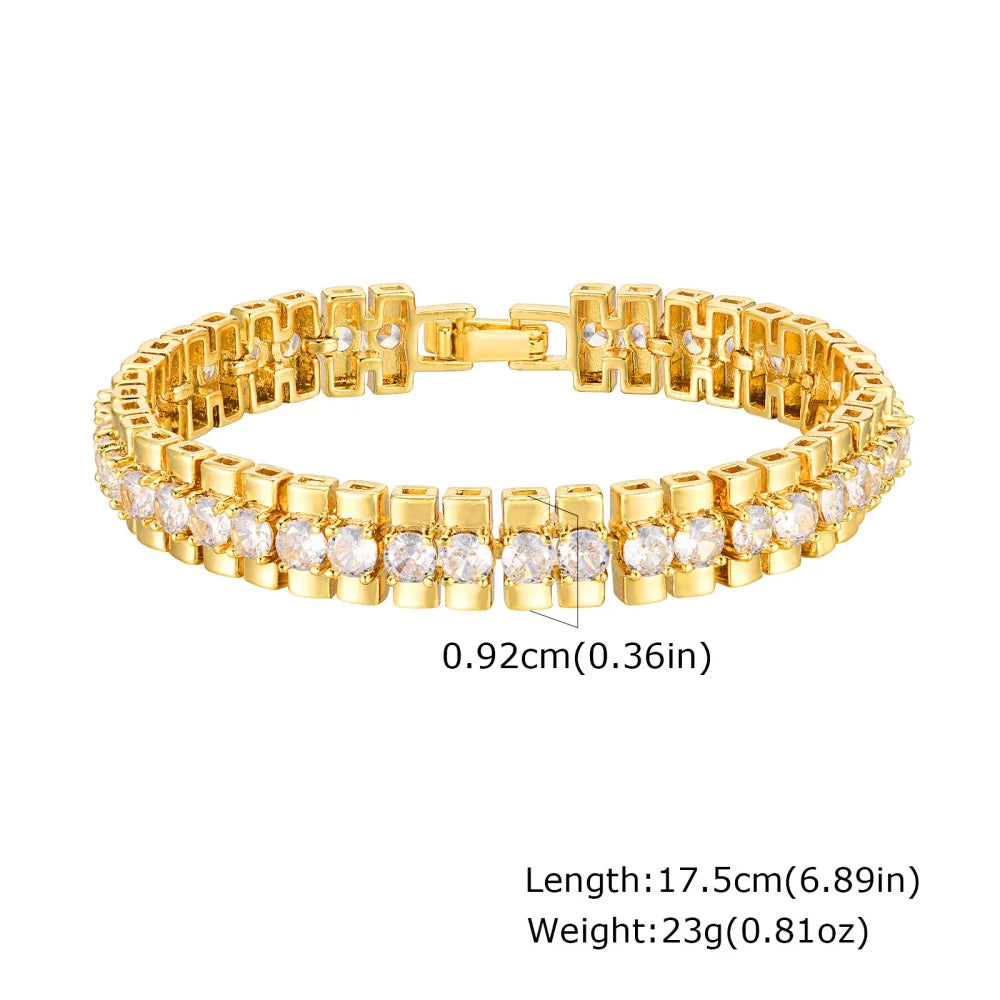 Gold Plated Paperclip Chain Bracelet