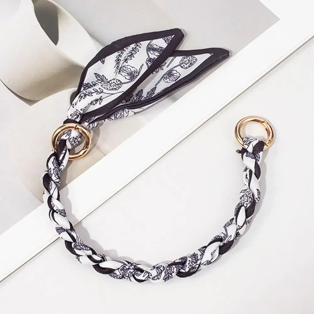 Decorative Handbag Chain Ribbon Strap