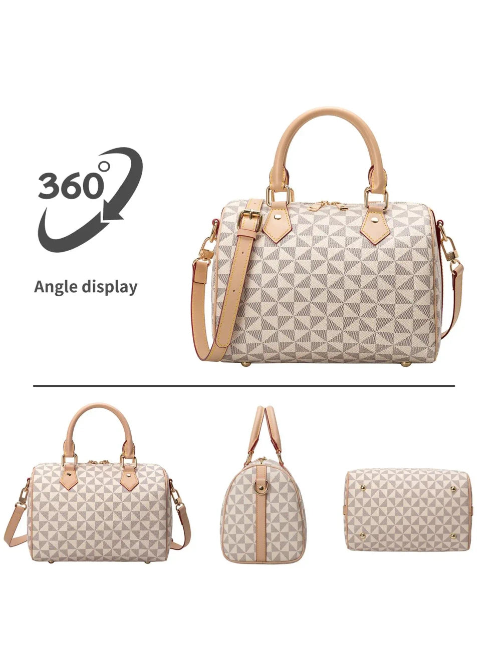 Geometric Pattern Crossbody Bag