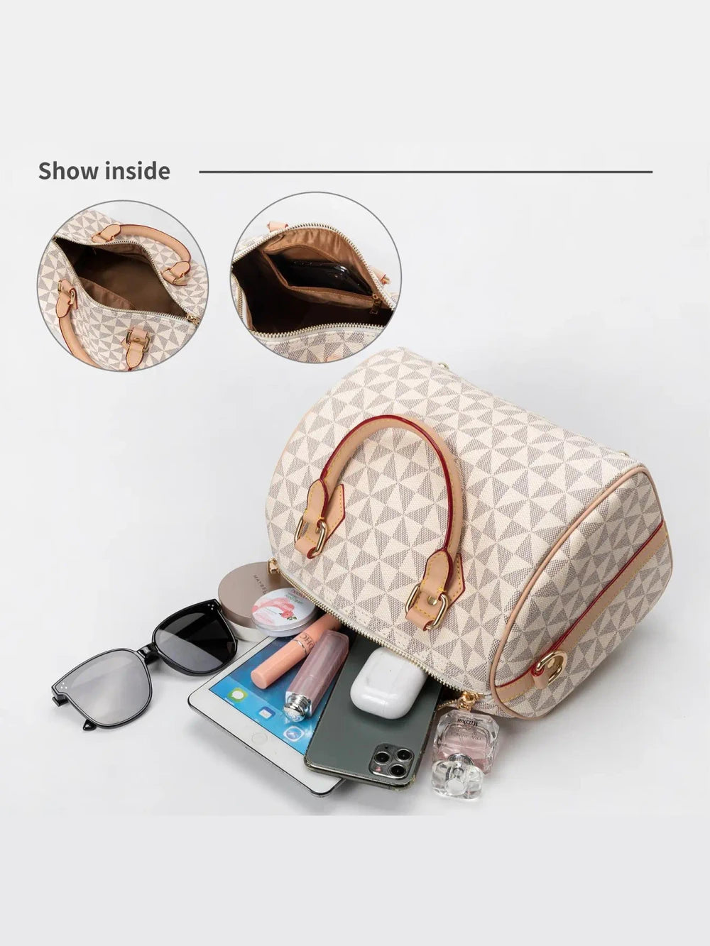 Geometric Pattern Crossbody Bag