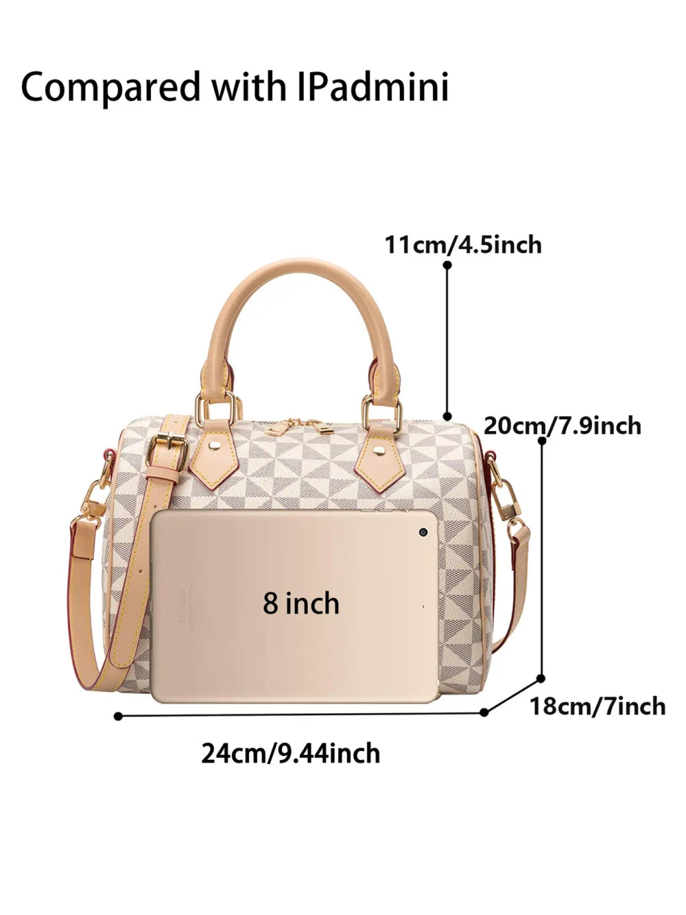 Geometric Pattern Crossbody Bag