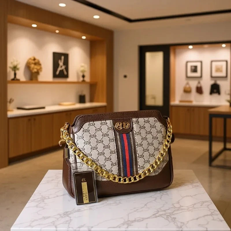 Floral Embossed Crossbody Handbag