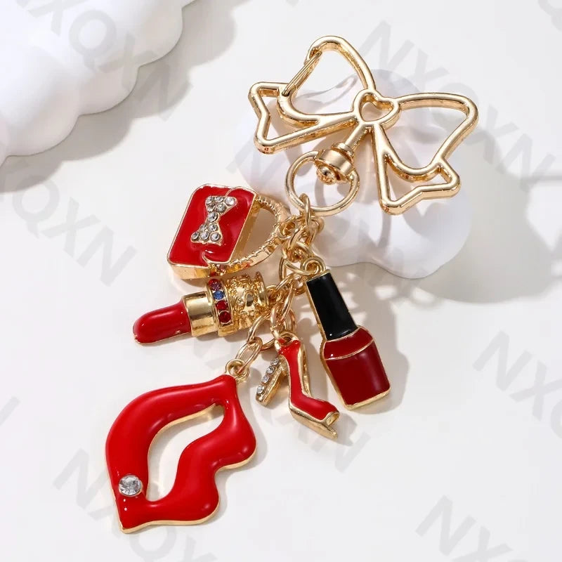 Cartoon Enamel Handbag Charm
