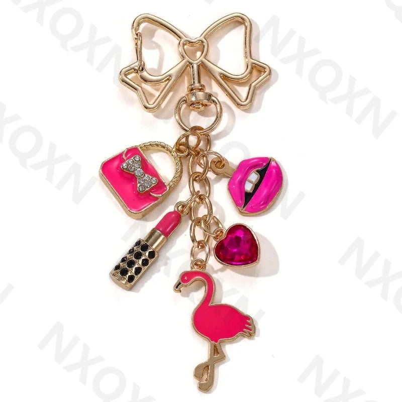 Cartoon Enamel Handbag Charm