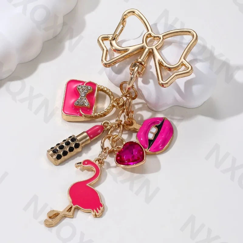 Cartoon Enamel Handbag Charm