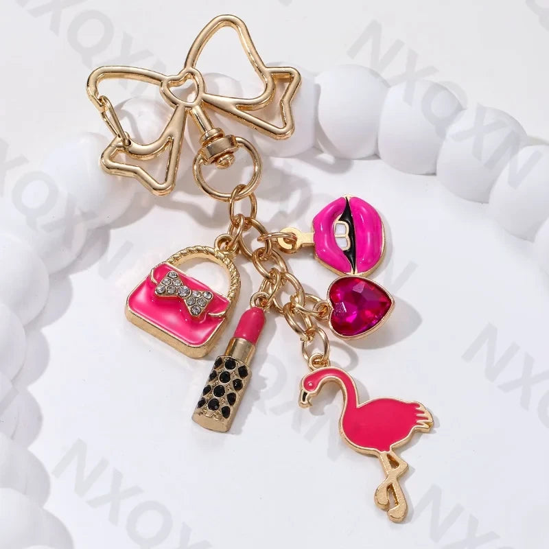 Cartoon Enamel Handbag Charm