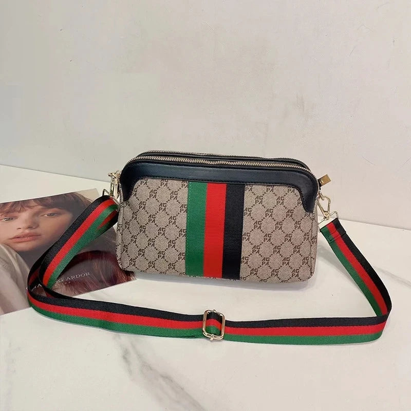 Versatile Printed Shoulder Bag