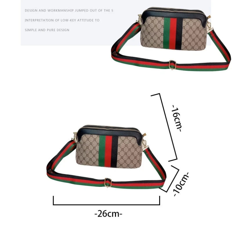 Versatile Printed Shoulder Bag