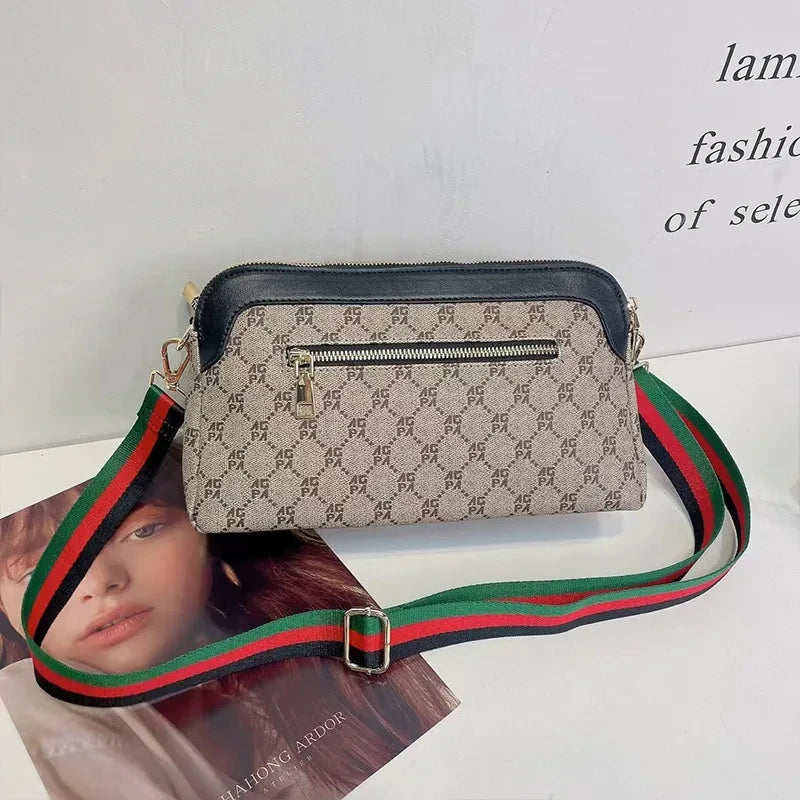Versatile Printed Shoulder Bag