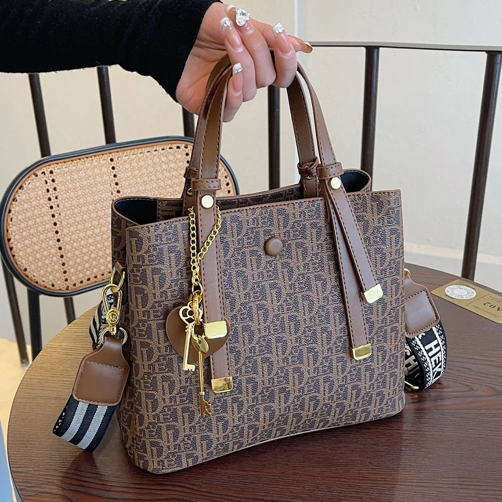 2026 Trendy Monogram Bucket Bag, Spacious Elegant All-Match Design, Hot-Selling Handheld & Shoulder Bag