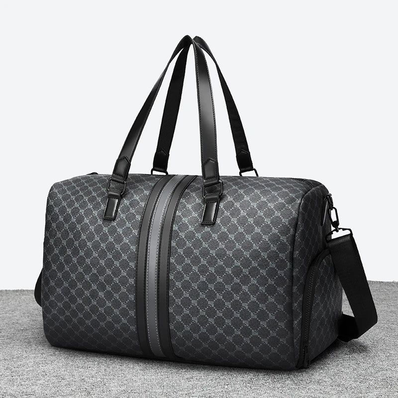 Designer Vintage Travel Duffle Bag | Luxury Tote for Men & Women