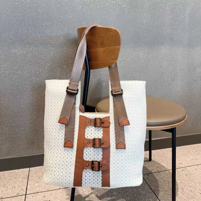 Fashion Popular Women's Tote Bag High Quality Versatile Mesh Shoulder Bag Trend Personality Armpit Bag Designer Luxury Handbags