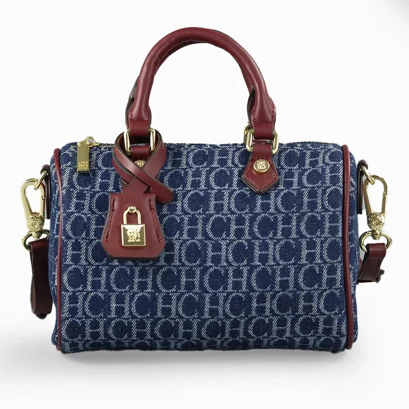 Vintage Texture Pillow Box Bag – Soft PU Leather Lock Shoulder & Commuter Handbag for Women