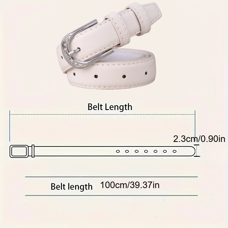 Women's Fashion PU Leather Belt | High Quality Trendy Waist Belt for Dresses & Outfits
