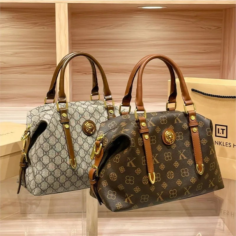Ladies' light luxury handbag 2026 new high-end designer retro handbag shoulder bag large capacity crossbody bag fashionable