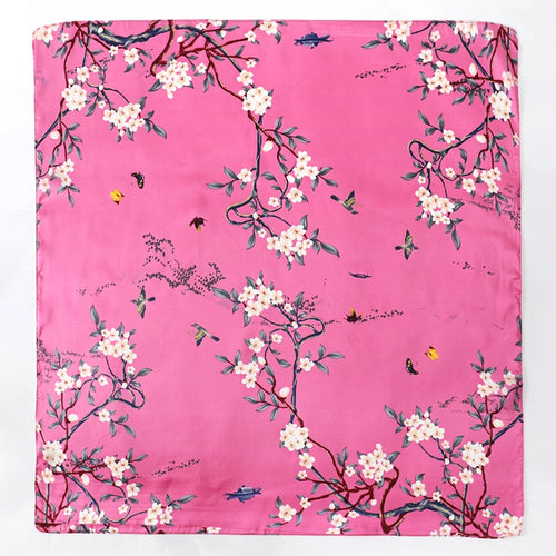 70x70cm Silk Print Shawl & Square Scarf | Women's Headkerchief, Hijab, Hair & Wrist Bandana Neck Tie