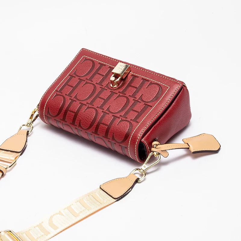 Women's Luxury Letter PU Shoulder Bag – Soft Square Crossbody with Flap Pocket