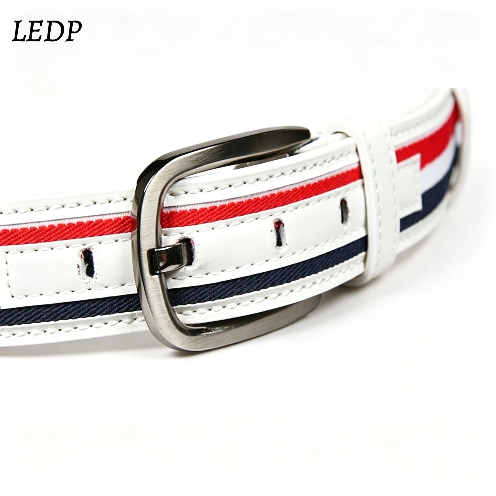Luxury Designer Style Canvas Belt Men Women Red Green Stripe Webbing Waistband High-End Pin Buckle Casual Fashion 3.8cm Wide New