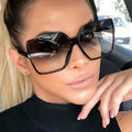 Oversize Square Sunglasses Set | Luxury Gradient Shades for Women