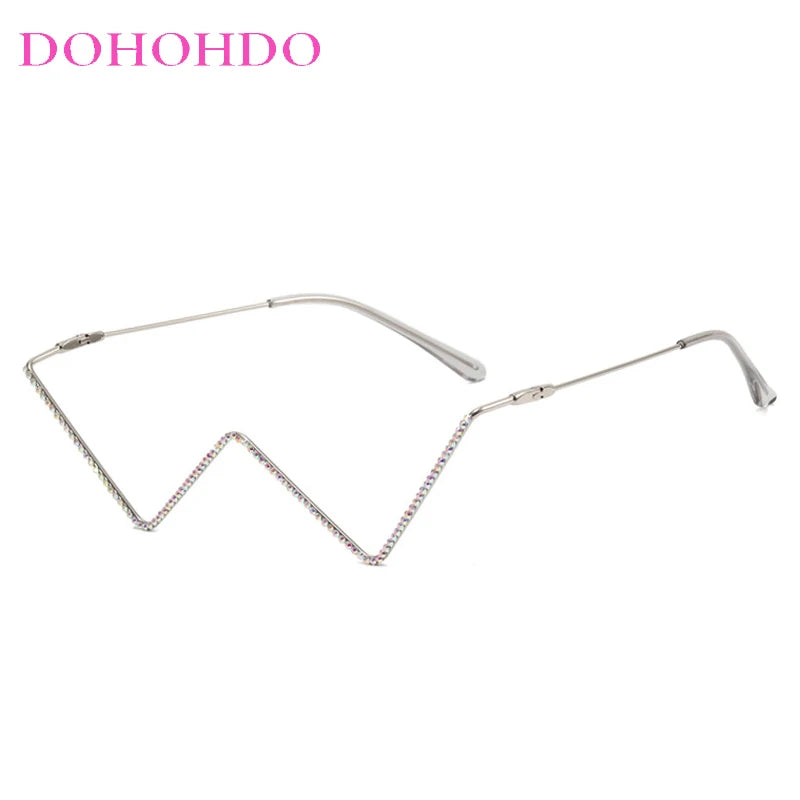 Punk Fashion No-Lens Metal Glasses — Luxury Designer Geometric Frame Eyewear for Women & Men