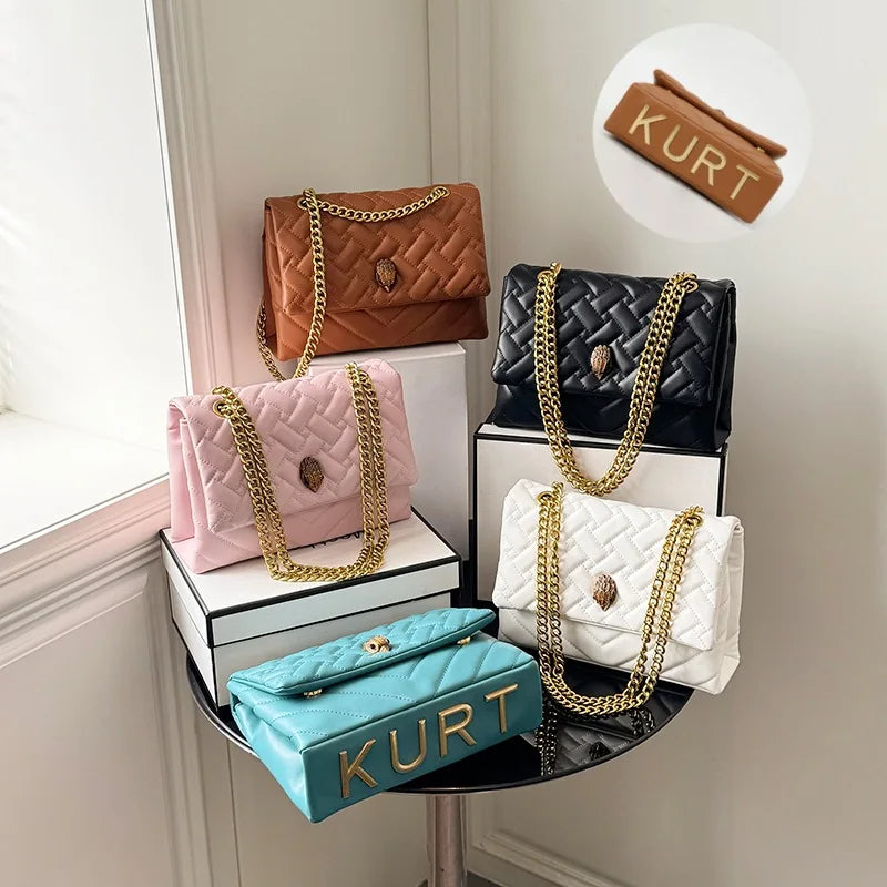 2026 New Women's Bag, Textured Rhombus Embroidery Chain, Versatile Single Shoulder Hot Selling Crossbody