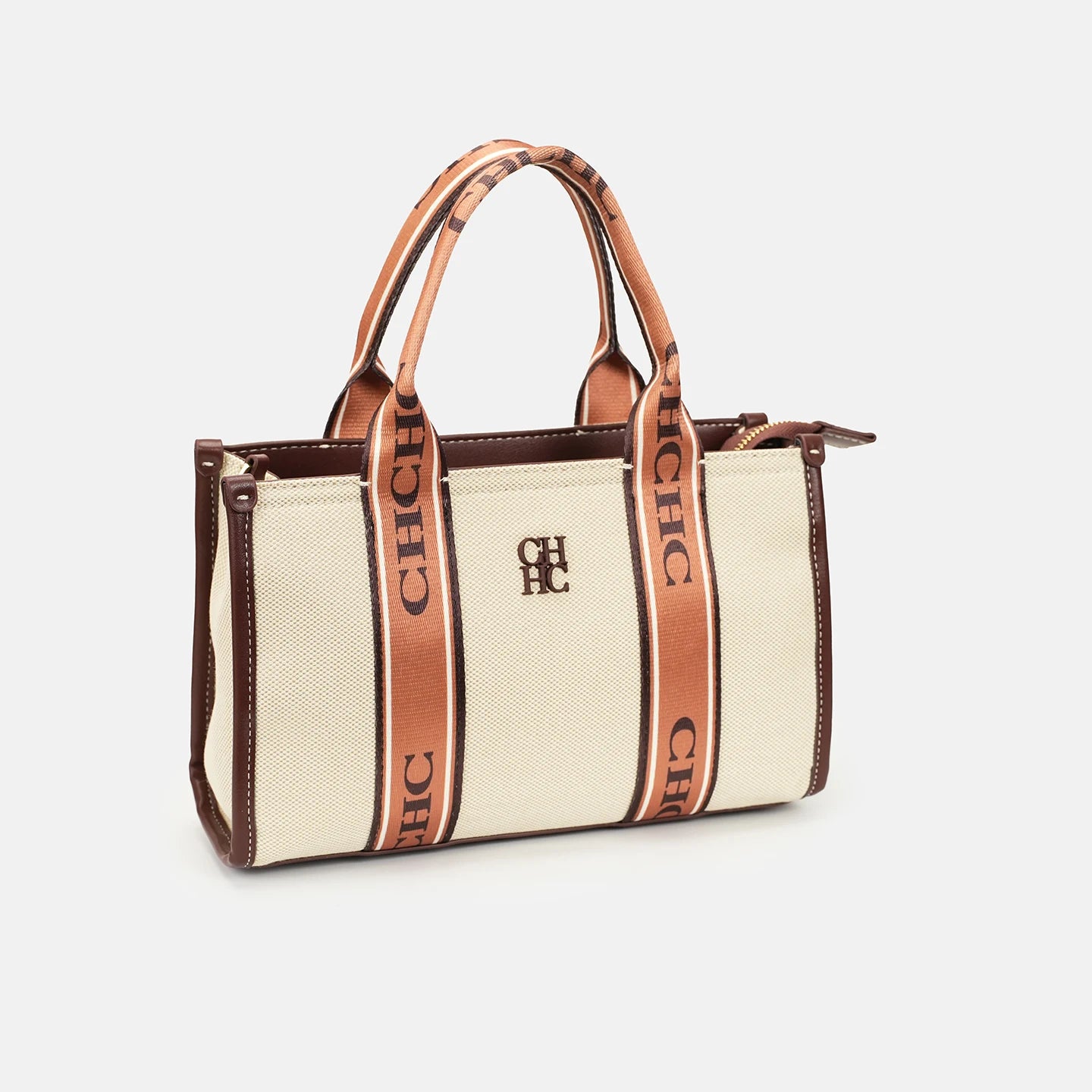 Classic Letter Canvas Tote Bag – Soft Casual Shoulder Handbag for Women in Black & Coffee