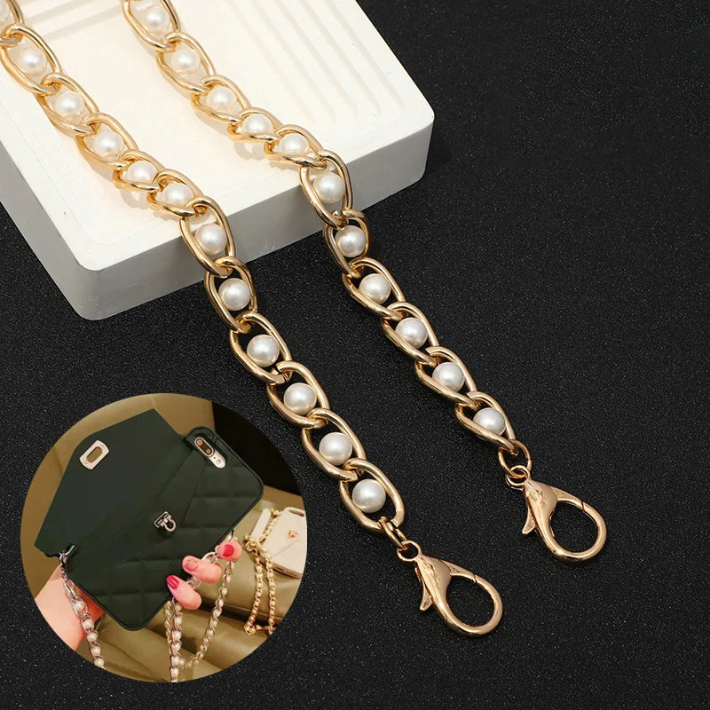 30/60/120cm Purse Bead Chain Strap for DIY Replacement Women Shoulder Crossbody Handbags Chain Bag Straps Hardware
