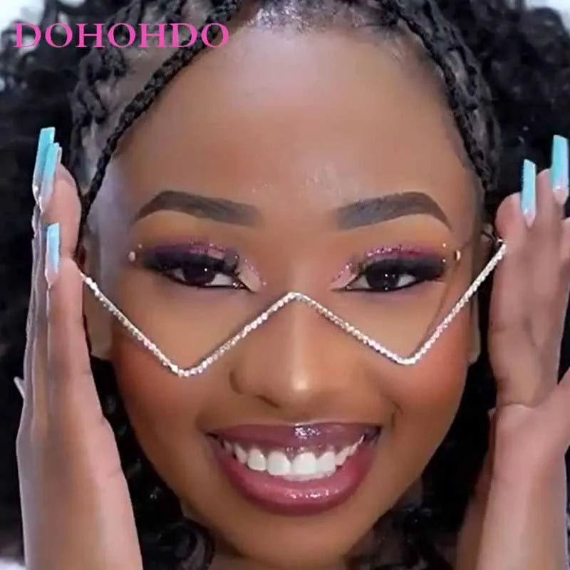 Punk Fashion No-Lens Metal Glasses — Luxury Designer Geometric Frame Eyewear for Women & Men
