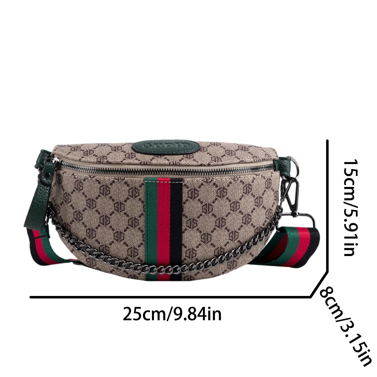 Urban Grid Crossbody Pack