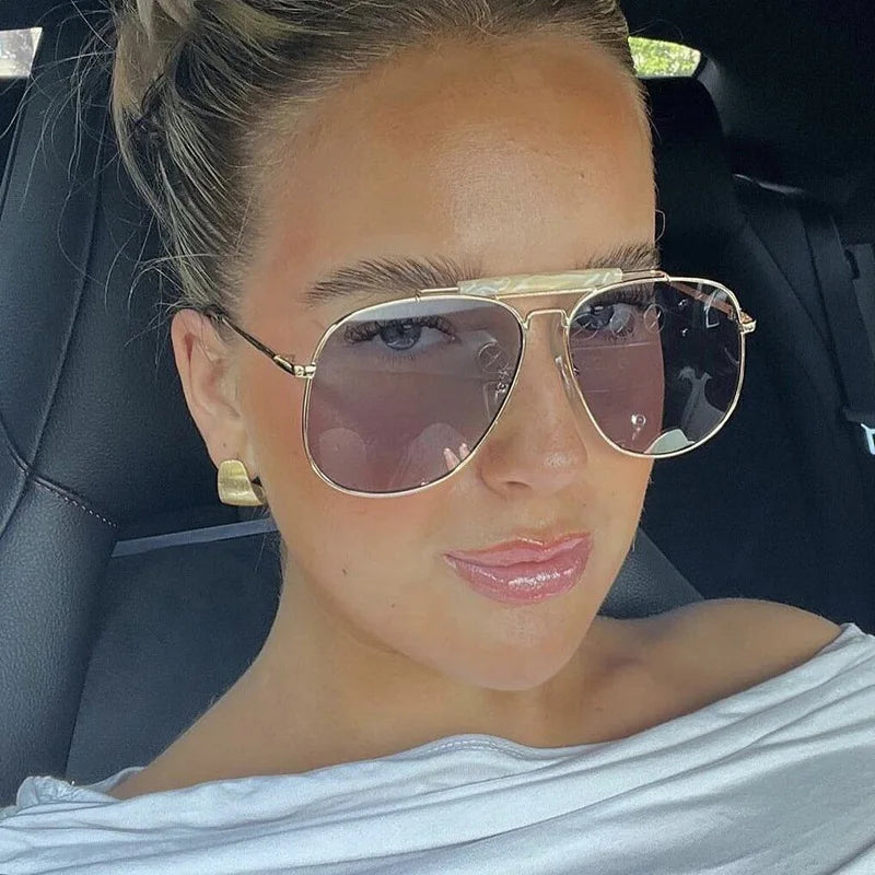 Classic Pilot Retro Aviator Sunglasses