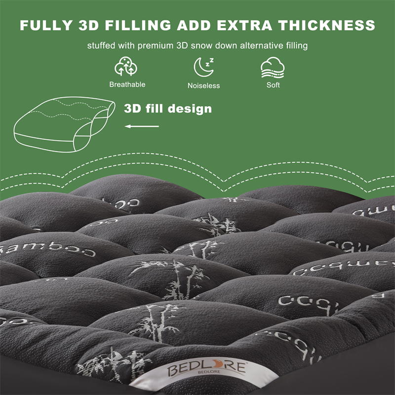 CloudSoft Bamboo Mattress Topper