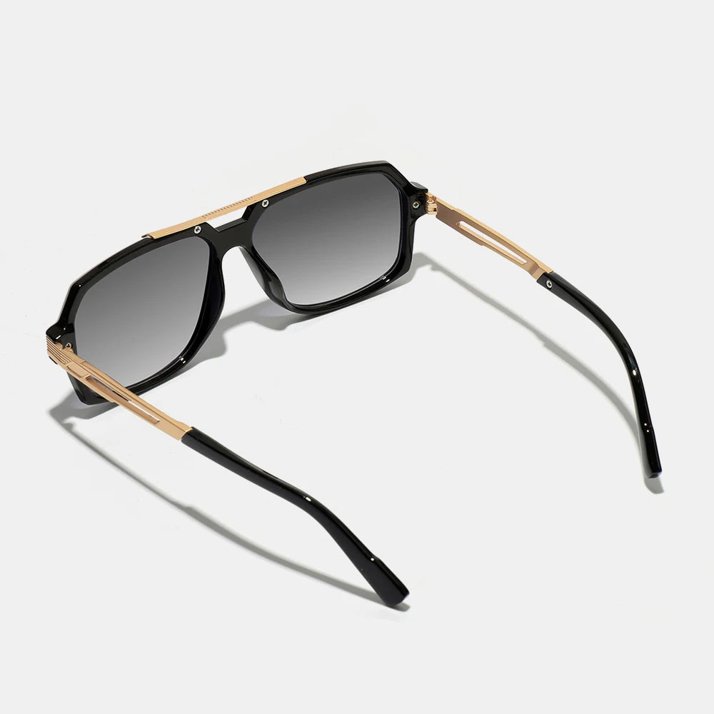 AeroPilot Double-Bridge Pilot Sunglasses Classic Metal Frame